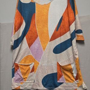 Abstract Patterned Women's Top